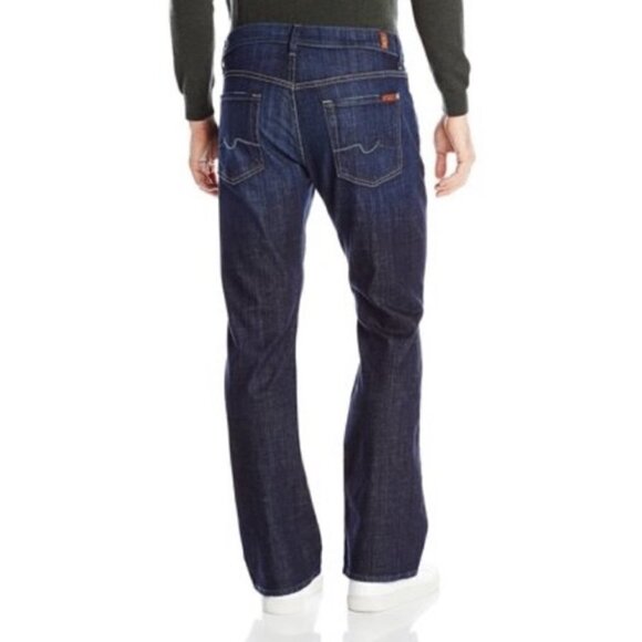 7 for all mankind man bootcut dark Wash stretch jeans size 28 - Picture 10 of 16
